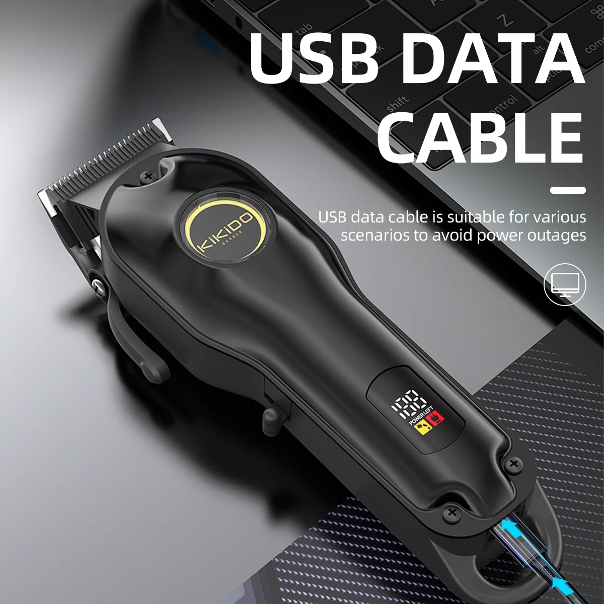 KIKIDO машинка для стрижки волос мужчин профессиональный беспроводной