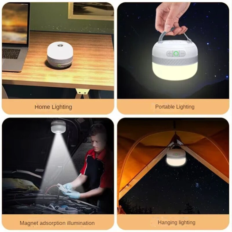 Фонарь для кемпинга на открытом воздухе Аккумуляторный с магнитным креплением