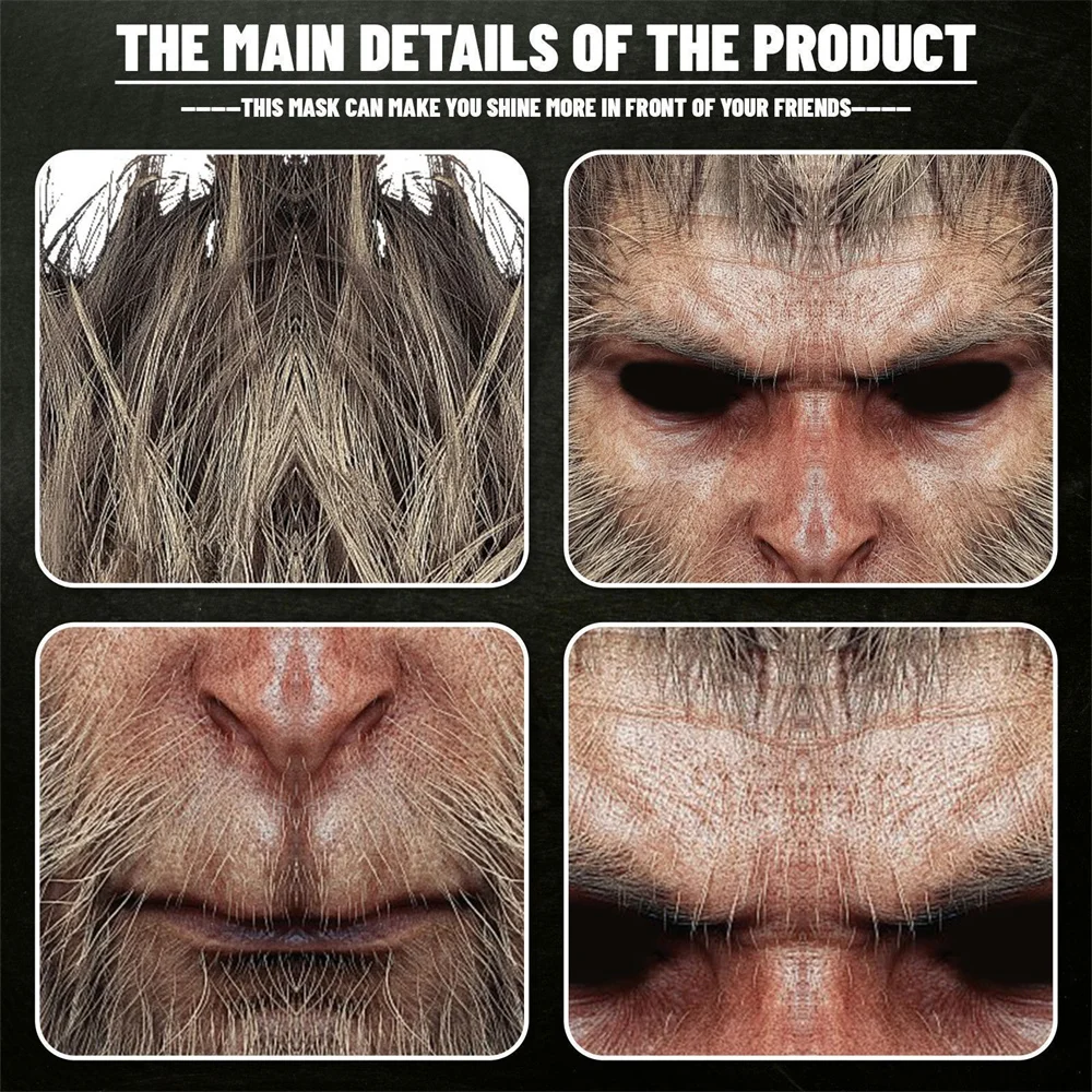 Горячая игра черная миф WuKong маска предназначенная обезьяна