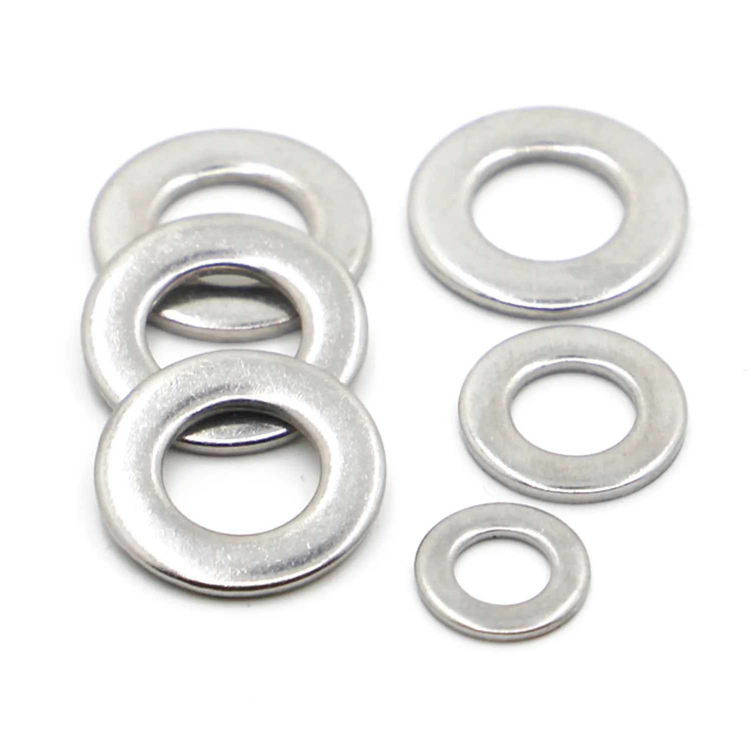 M1.6 M2 M2.5 M3 M4 M5 M6 M8 M10 M12 M16 M18 M20 M22 M24 GB97 DIN125 A2-70 304 Stainless Steel Flat Washer Plain Gasket