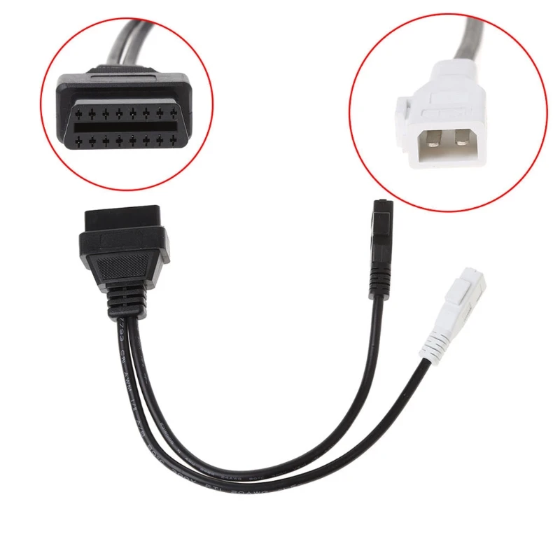 

1Pc 2X2 To 16 Pin Female OBD2 Diagnostic Connector Adaptor Cable For VAG