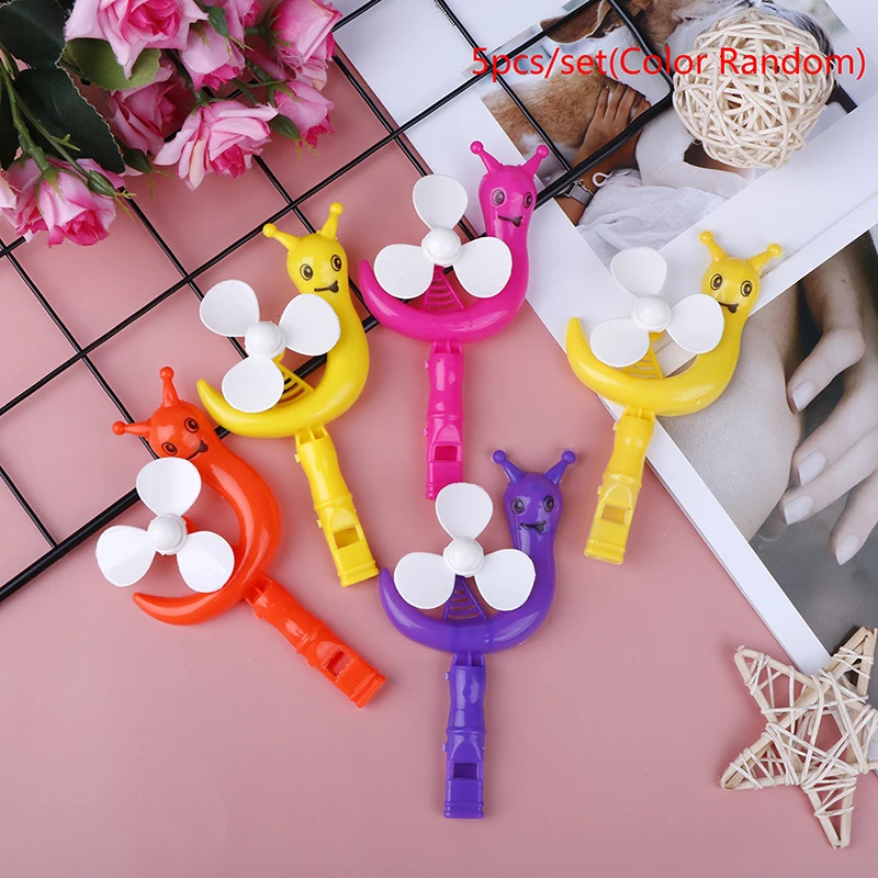 

5Pcs Baby Kids Toy Windmill Lollipop Shape Small Windmill Whistle Developmental Outdoor Handle Toy Pinwheel Wind Spinner