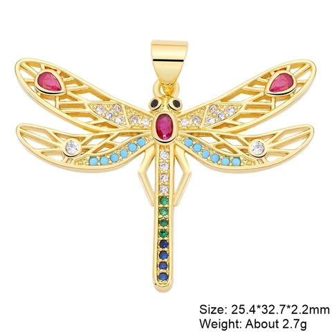 Juya шармы из позолоченной меди с цирконием