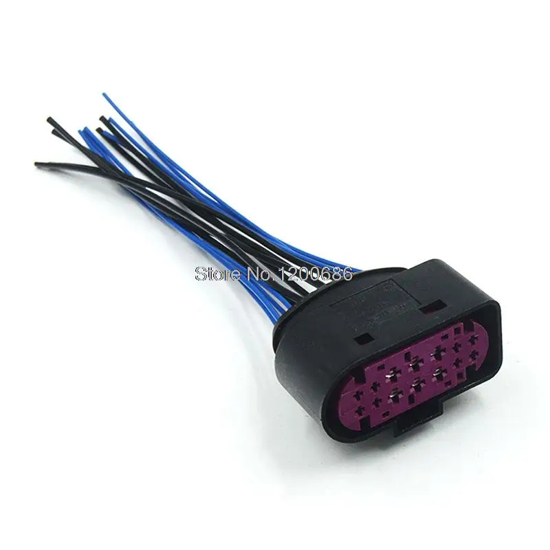 

14pins Xenon HID Headlight Plug Pigtail Connector Tool Fit for Audi Q5 Q7 TT A4 S4 A5 A6 A8 TTRS 1J0973737