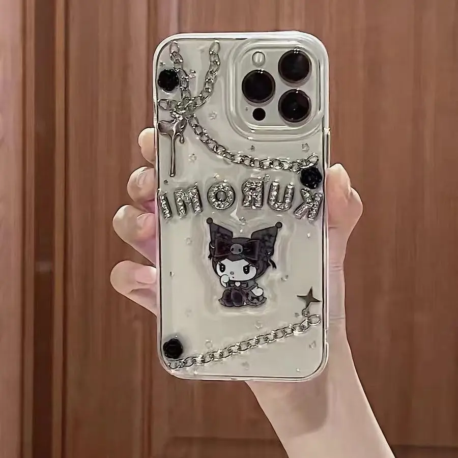 

Sanrio Hello Kitty Kuromi My Melody Cinnamoroll Girl Suitable for iPhone 12 13 14plus Apple 11 Pro Moblie Phone Case 8 XR