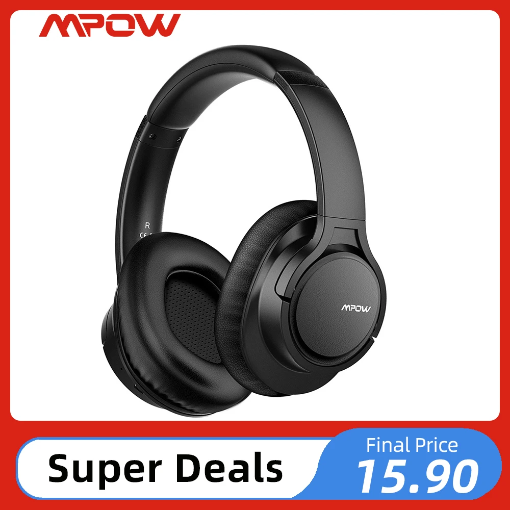 

Mpow H7 Wireless/Wired Headphones Bluetooth Headset with Microphone For Tablet TV PC Mobile phones With Soft Protein Earpads