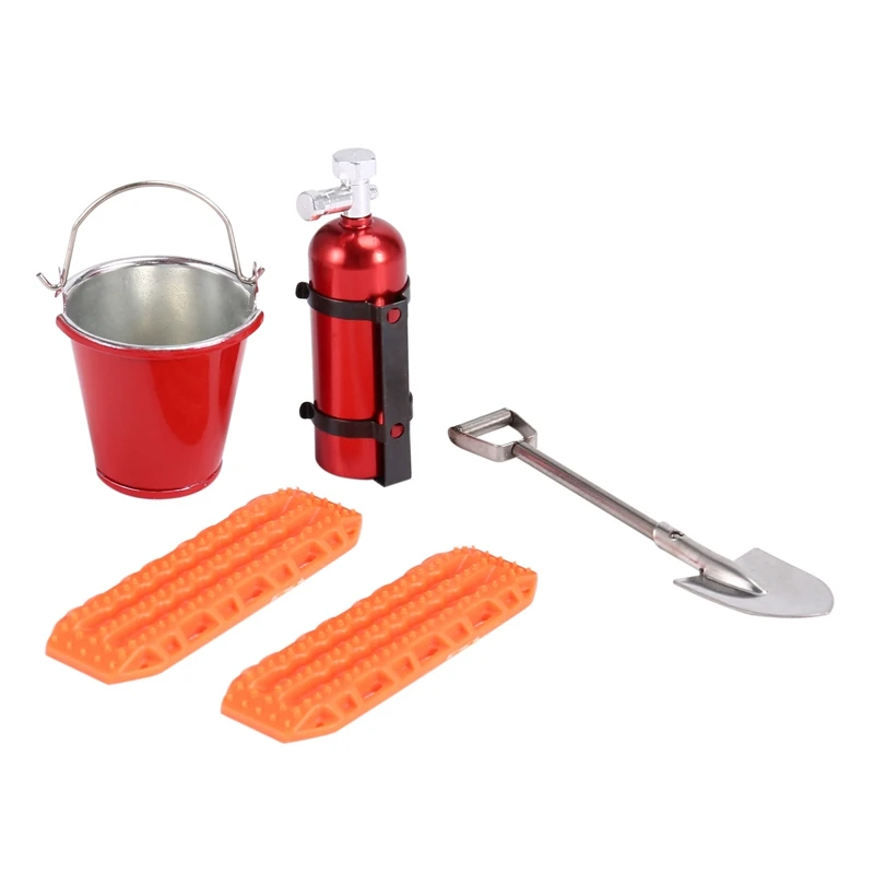 

Simulation Shovel Sand Ladder Bucket Fire Extinguisher For 1/24 RC Crawler Car Axial SCX24 Decoration Upgrade Parts