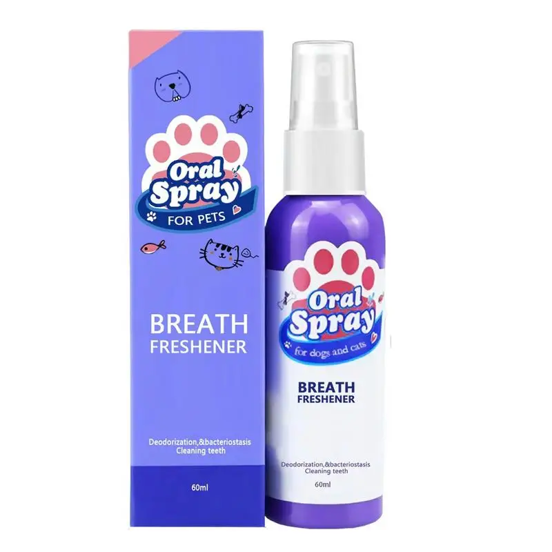 

DOg Oral Spray Pet Tooth Whitening Remove Bad Breath without Brush Pets Safe Dental Spray Remove Tooth Stains For Cats And Dogs