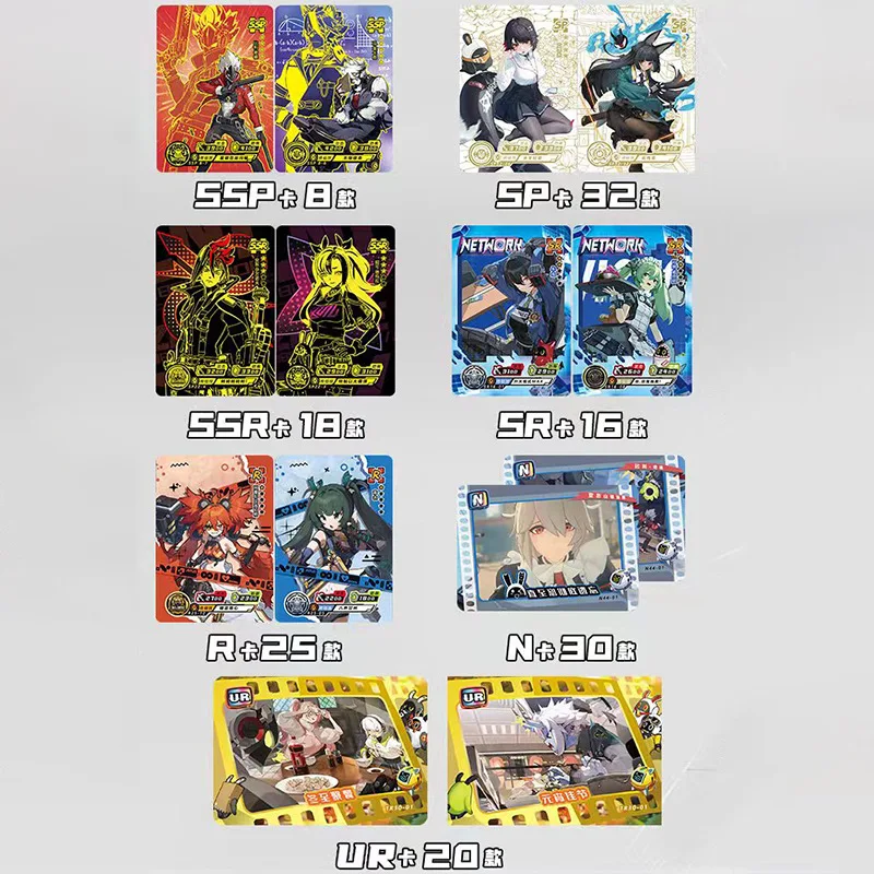 Фото Zenless Zone Zero Cards Deluxe Edition Booster Pack Limited Silver Flash Card Аниме Игры Коллекционные карты Игрушки Подарки №5