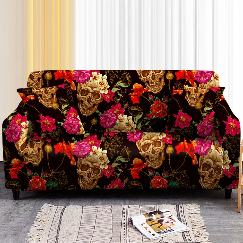 

3D Digital Rose Flower Elastic Sofa Cover for Living Room Vintage Floral Sectional Couch Covers Furniture Protector Removable