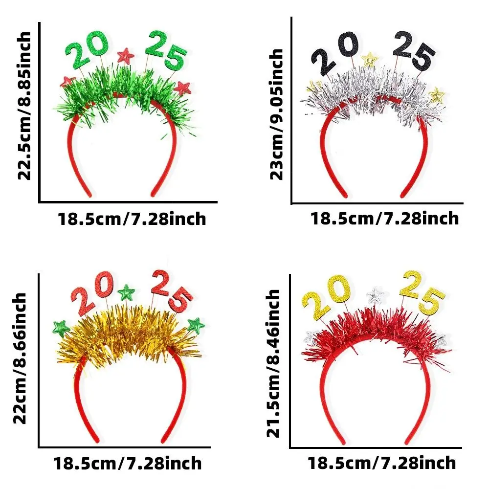 Модный ободок для волос с блестками на новый год