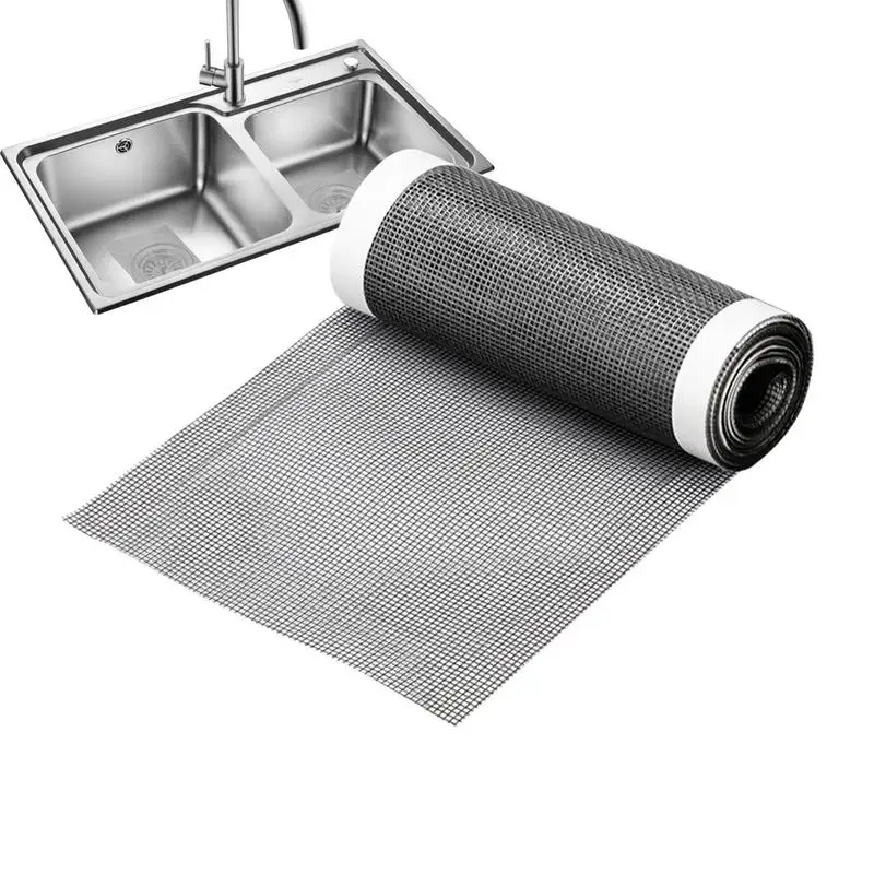 

Shower Drain Cover 4 Meters Cuttable Mesh Stopper Roll For Floor Drain Household Cleaning Accessories Drain Cover For Bathroom