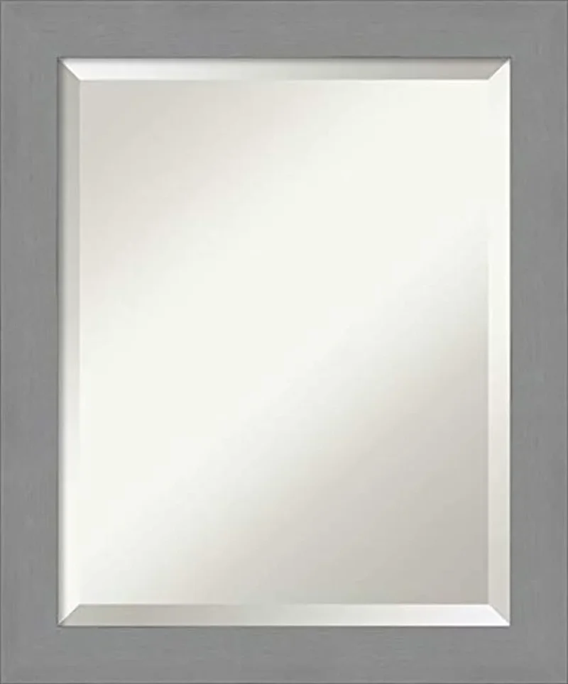 

Зеркала в раме для ванной комнаты, зеркальные настенные зеркала из матового никеля, настенное зеркало, маленькое зеркало 23 38x19 38 дюймов