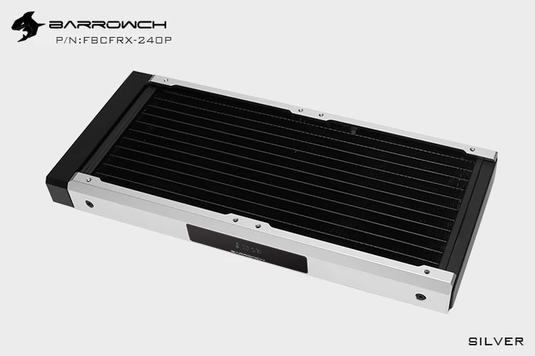 Модульный медный радиатор Barrowch 240 мм с OLED дисплеем акриловый/входной модуль POM