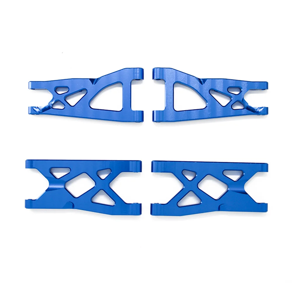 

4Pcs Metal Front & Rear Suspension Arms Set for Arrma 1/10 SENTON VORTEKS Typhon Big Rock Granite RC Car Parts,Blue