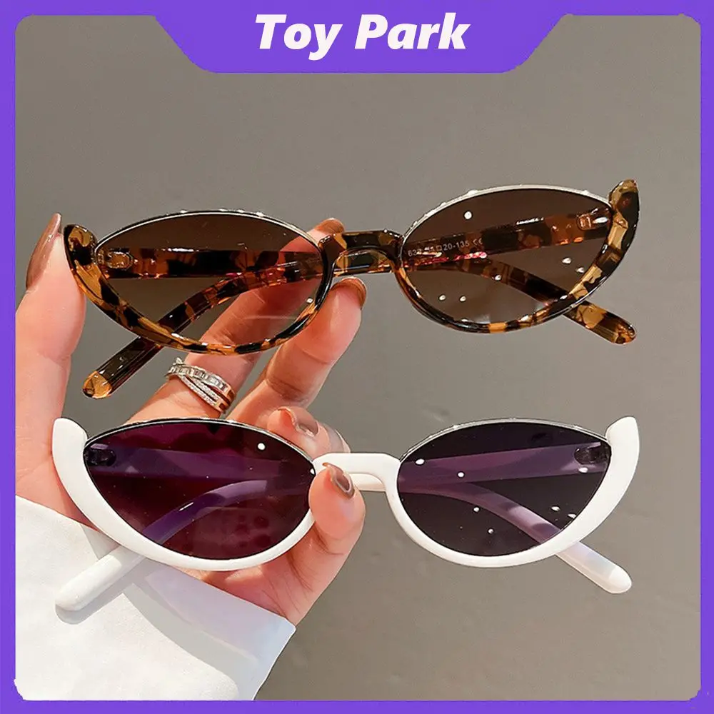 

Cats Eye Frame Shades Womens Transparent Mirror Personality Goggle Fashion Sun Glasses Goggles Anti-glare Eyewear Vintage Uv400