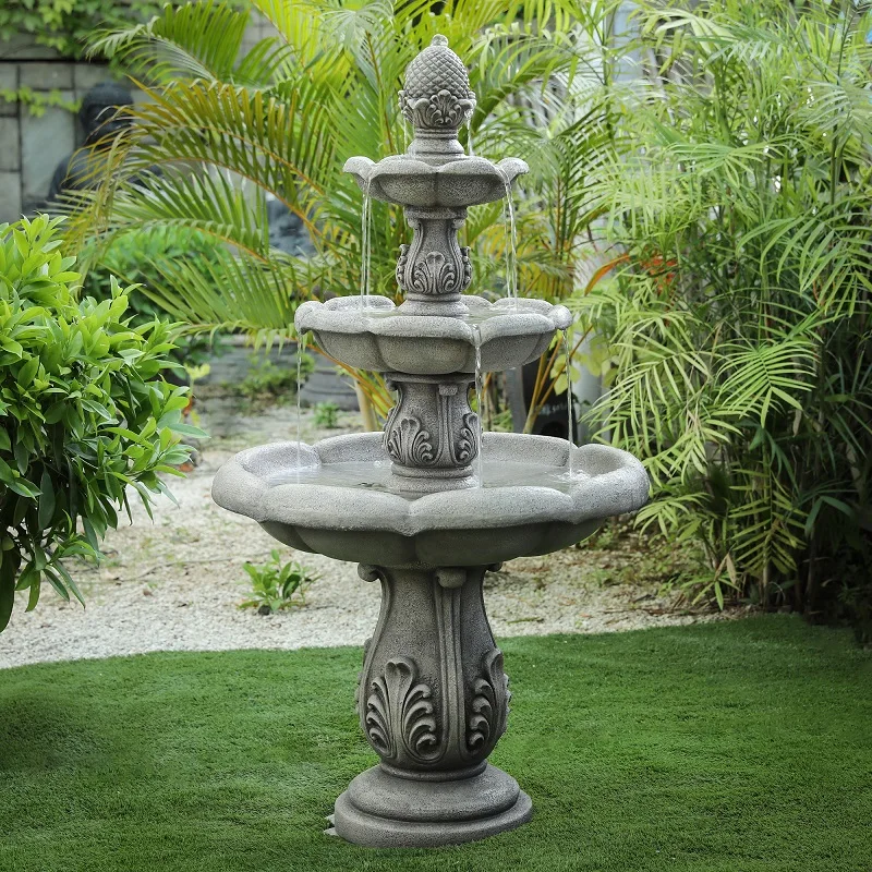 

zq Fortune as Endless as Flowing Water Fountain Decoration Outdoor Circulating Pool Courtyard Garden Villa Hotel Landing