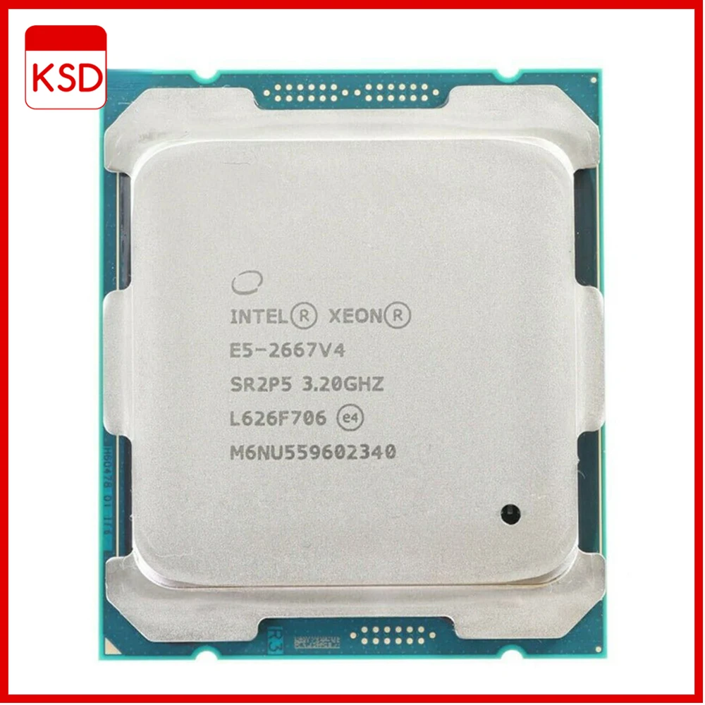 

INTEL XEON E5 2667 V4 CPU PROCESSOR 8 CORE 3.2GHz 25MB L3 CACHE 135W SR2P5 LGA 2011-3