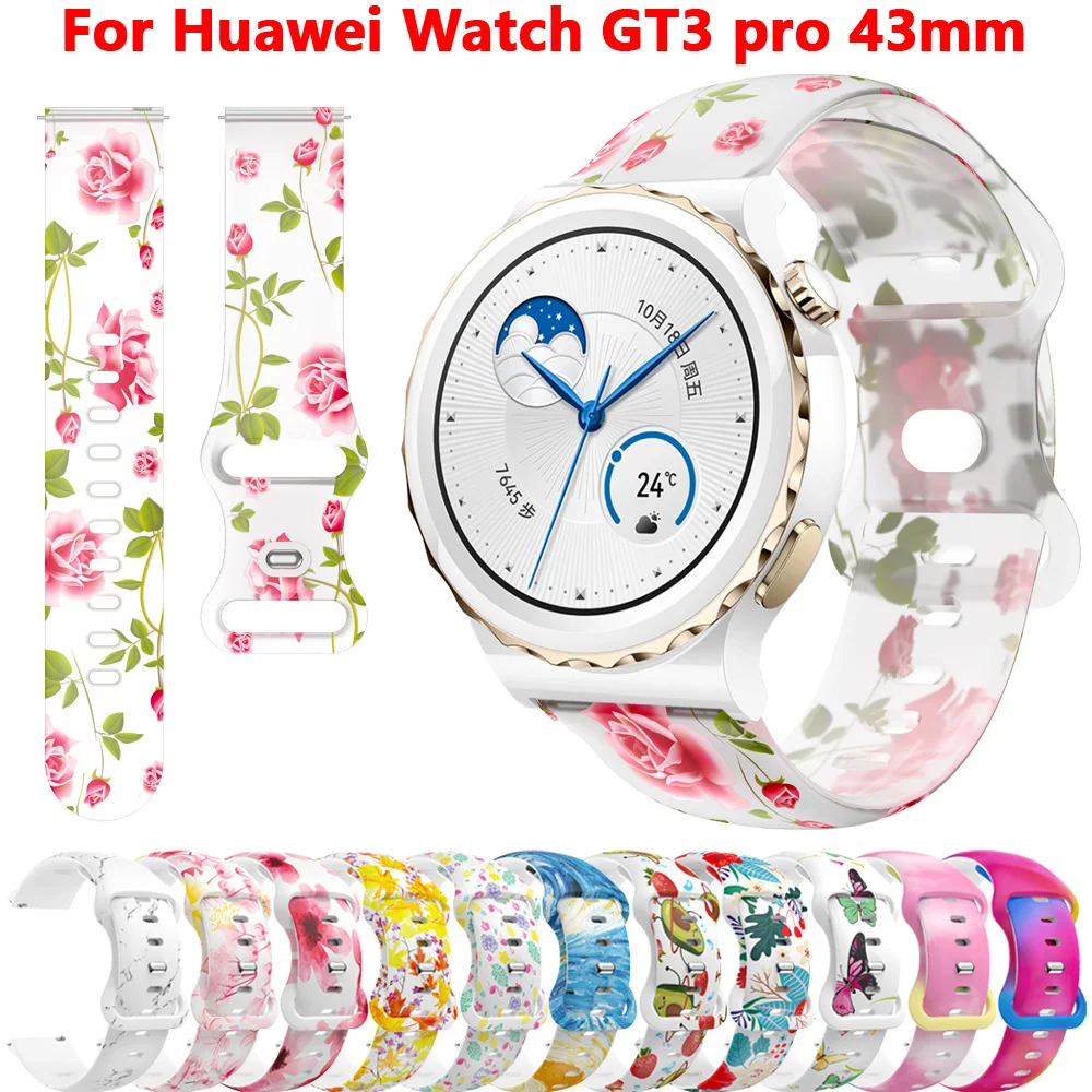 

Silicone Watchbands Smart Straps For Huawei Watch GT3 GT2 GT 2 3 42mm GT3 Pro 43mm Band For Honor Watch Magic 2 46mm 20mm Correa