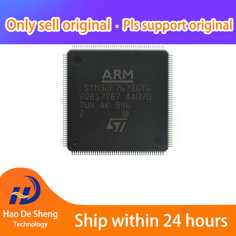 

1 шт./лот STM32F767IGT6 LQFP-176 новая Оригинальная фотография