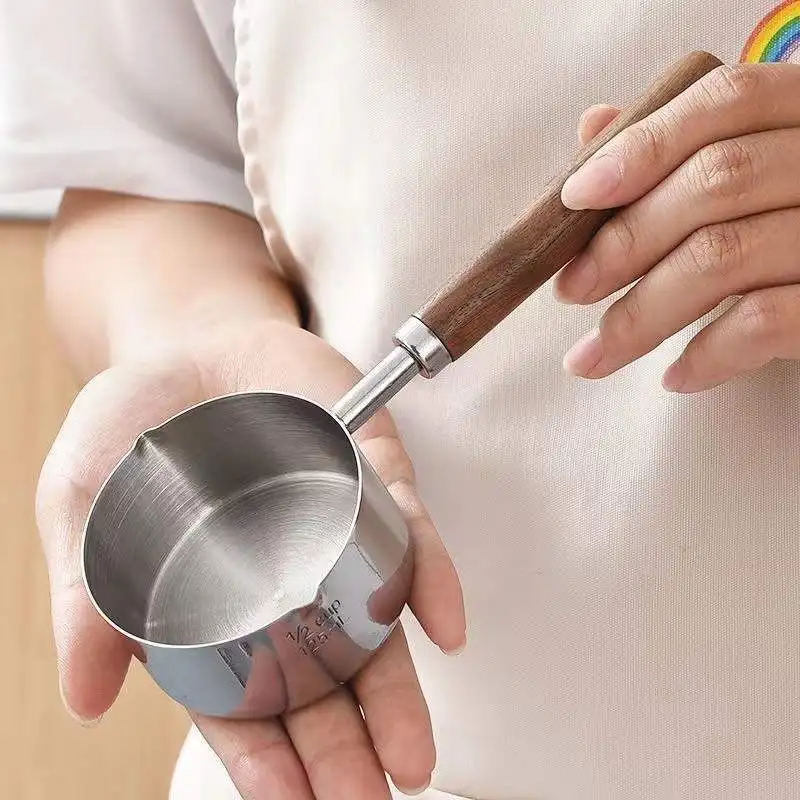 

Stainless Steel Mini Frying Pan Household Hot Oil Pan Boiled Eggs Hot Chocolate Hot Milk Pot Household Multi-purpose Pot
