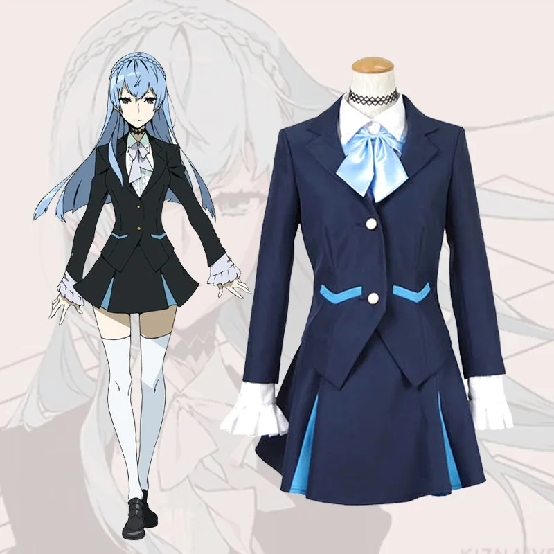 

Anime Cosplay Costume Girl Teenager School Uniform JK Shirt Kiznaiver Sonozaki Noriko Man Woman Prop Accessories Halloween Party