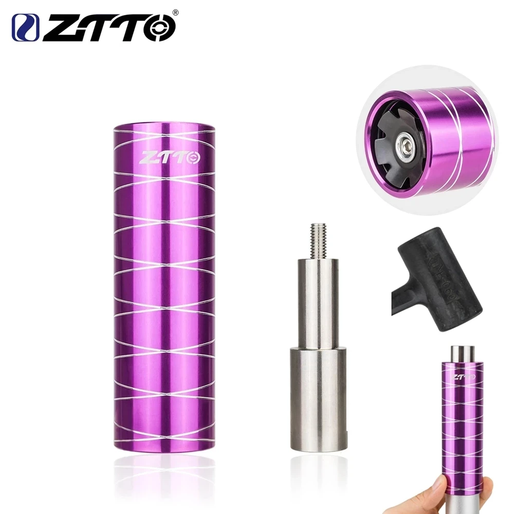 

ZTTO Bicycle Threadless Headset Star Nut Install Tool Expansion Sleeve Setting Installer Driver Fit For 1 1/8" 28.6 Fork Steerer