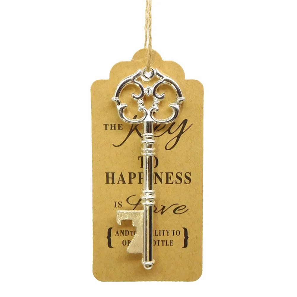 

Opener Wedding Bottle Key Partyfavor Favors Escort Tags Retro Pendant Tagrustickeychain