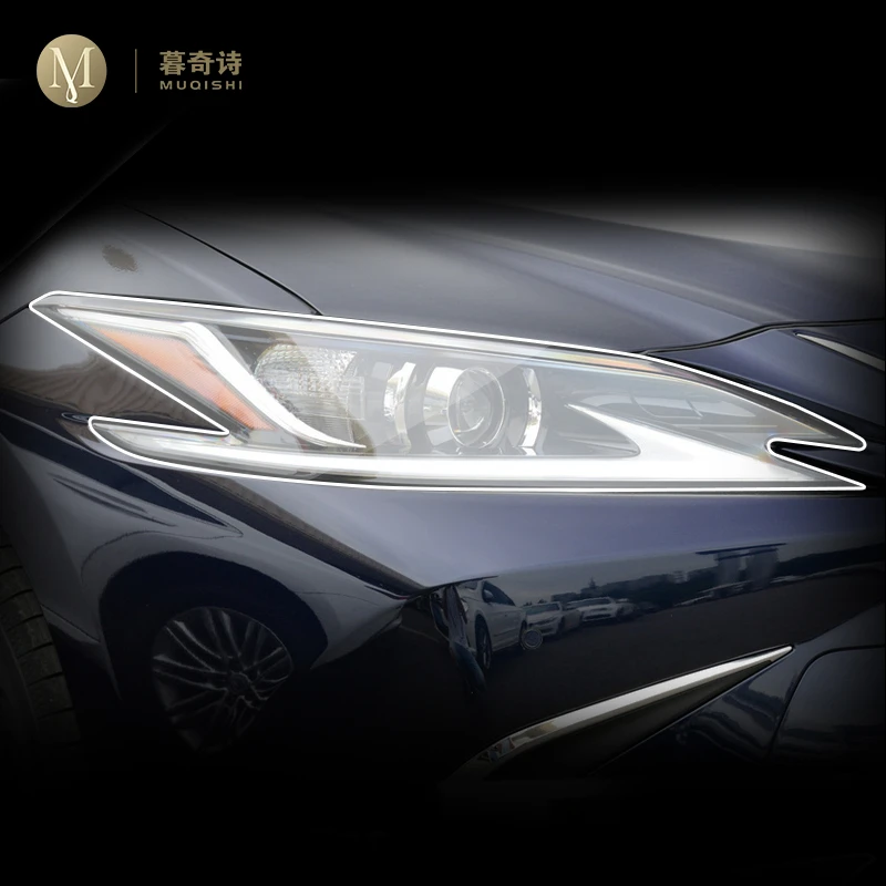

For Lexus ES 2018-2023 Car Exterior Headlight Anti-scratch TPU Protective film Anti-scratch Repair film Accessories Reflt
