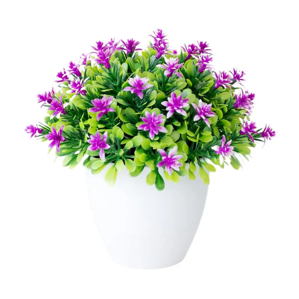 

Simulation Plants Potted Beautiful Lifelike Plastic Realistic Artificial Bonsai for Home