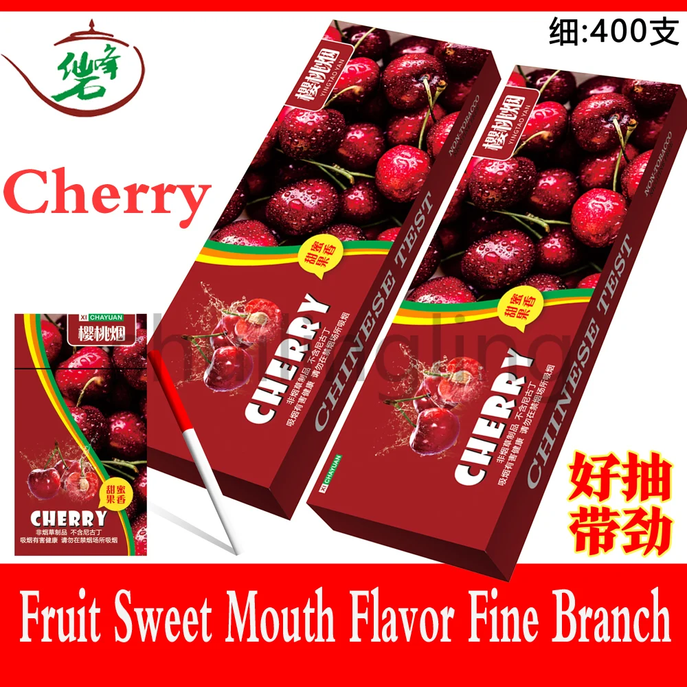 

2022 New Hot Sale Fruit Tea Smoke Cherry Men and Women Health Cigarettes Do Not Contain Nicotine No Tobacco Smell Proof