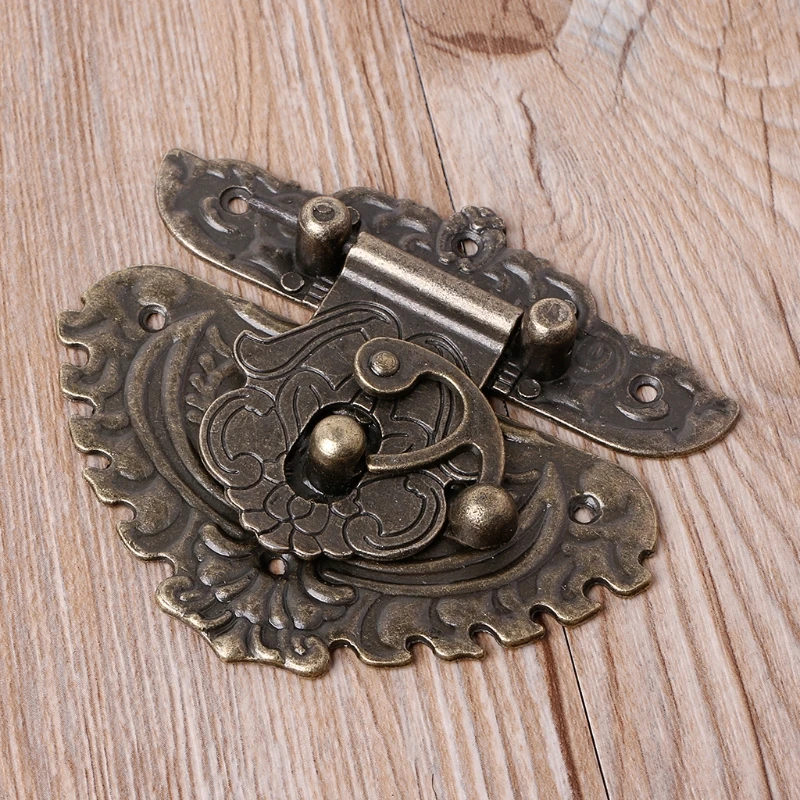 Винтажный ретро-стиль декоративная засовка тумблер замок для чемодана коробка