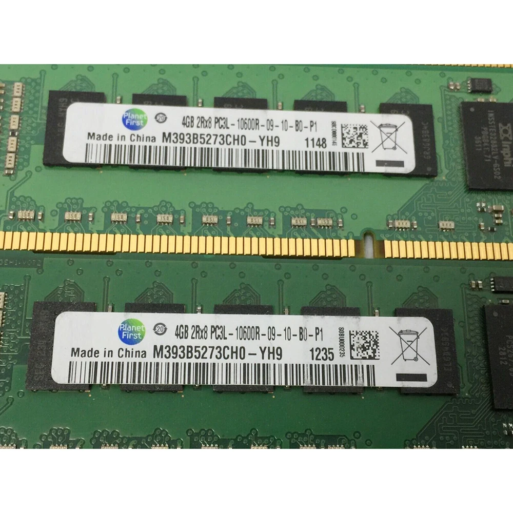 M393B5273CH0-YH9 для Samsung RAM 4GB 4G 2RX8 PC3L-10600R DDR3L 1333 REG, Серверная память, быстрая доставка, высокое качество