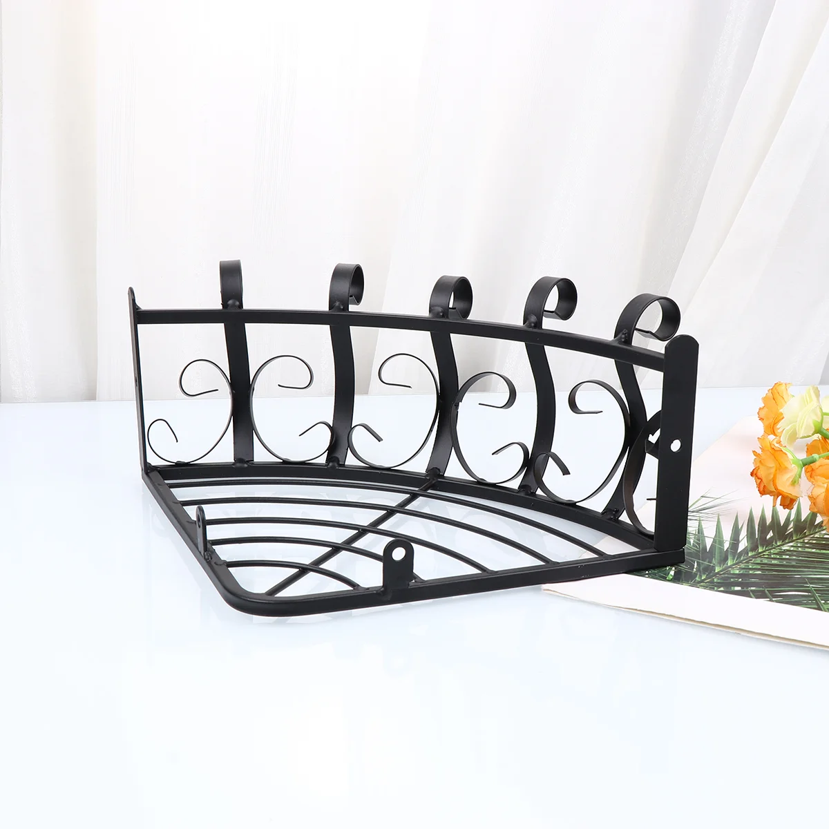

Corner Shelf Wall Mounted Shelf Railing Flower Pot Shelf Wall Mounted Shelves Flower Pots Indoor Corner Shelves