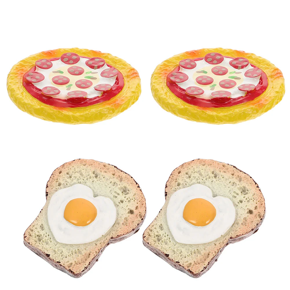 

2Pcs Household Refrigerator Magnets Decorative Food Magnets Multi-function Magnet Decors