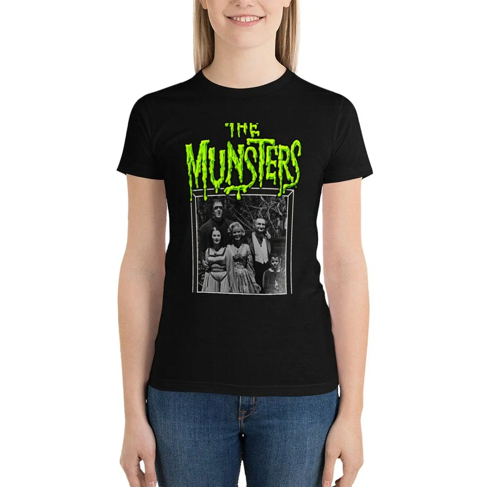 Футболка Les Munsters топы милые простые футболки для женщин