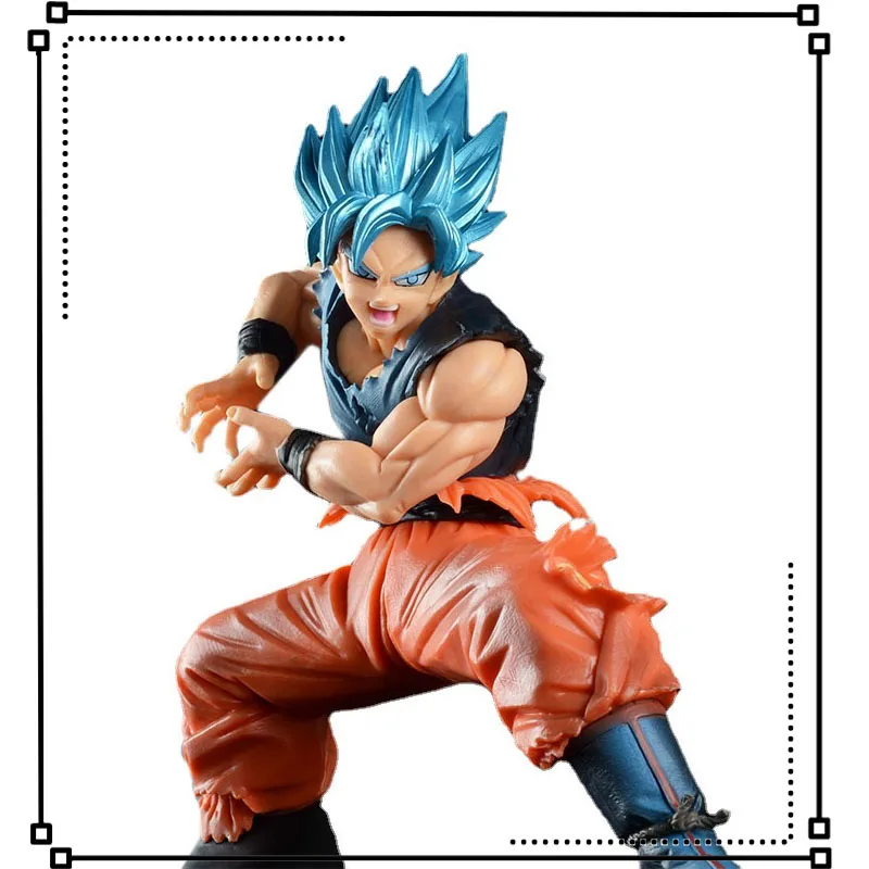 

Dragon Ball Anime Figures Super Saiyan God Goku Kamehameha Scene Model Decoration Action Figure Toys for Children
