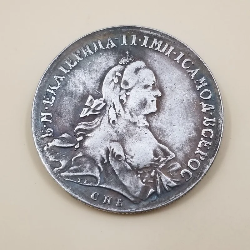 

Russia 1762 Silver-plated Brass Commemorative Collectible Coin Gift Lucky Challenge Coin