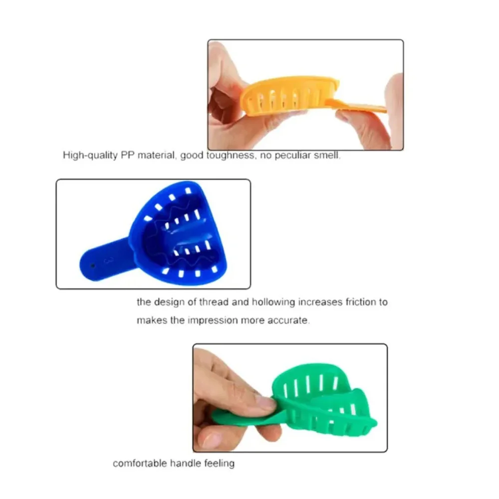 12 шт. одноразовые стоматологические слепочные лотки для взрослых и детей