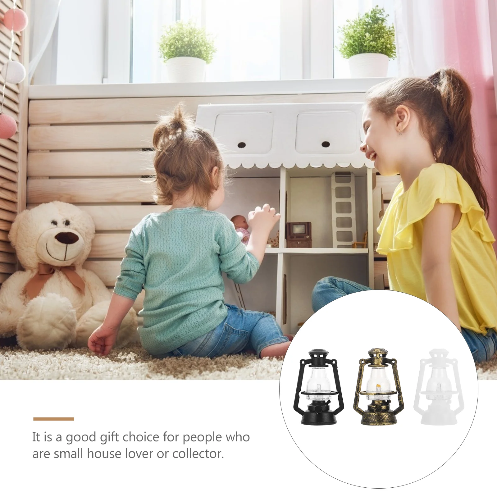 6 шт. миниатюрные фонарики для рукоделия масляная лампа дом керосиновые огни