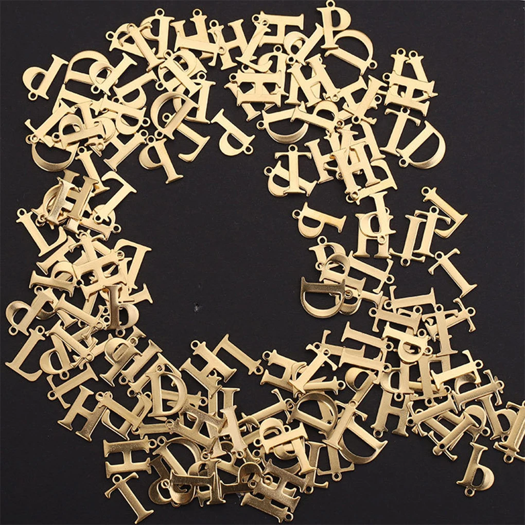 

100 Pieces Type Random Bangle Pendants Jewelry Letter Pendant Handicraft