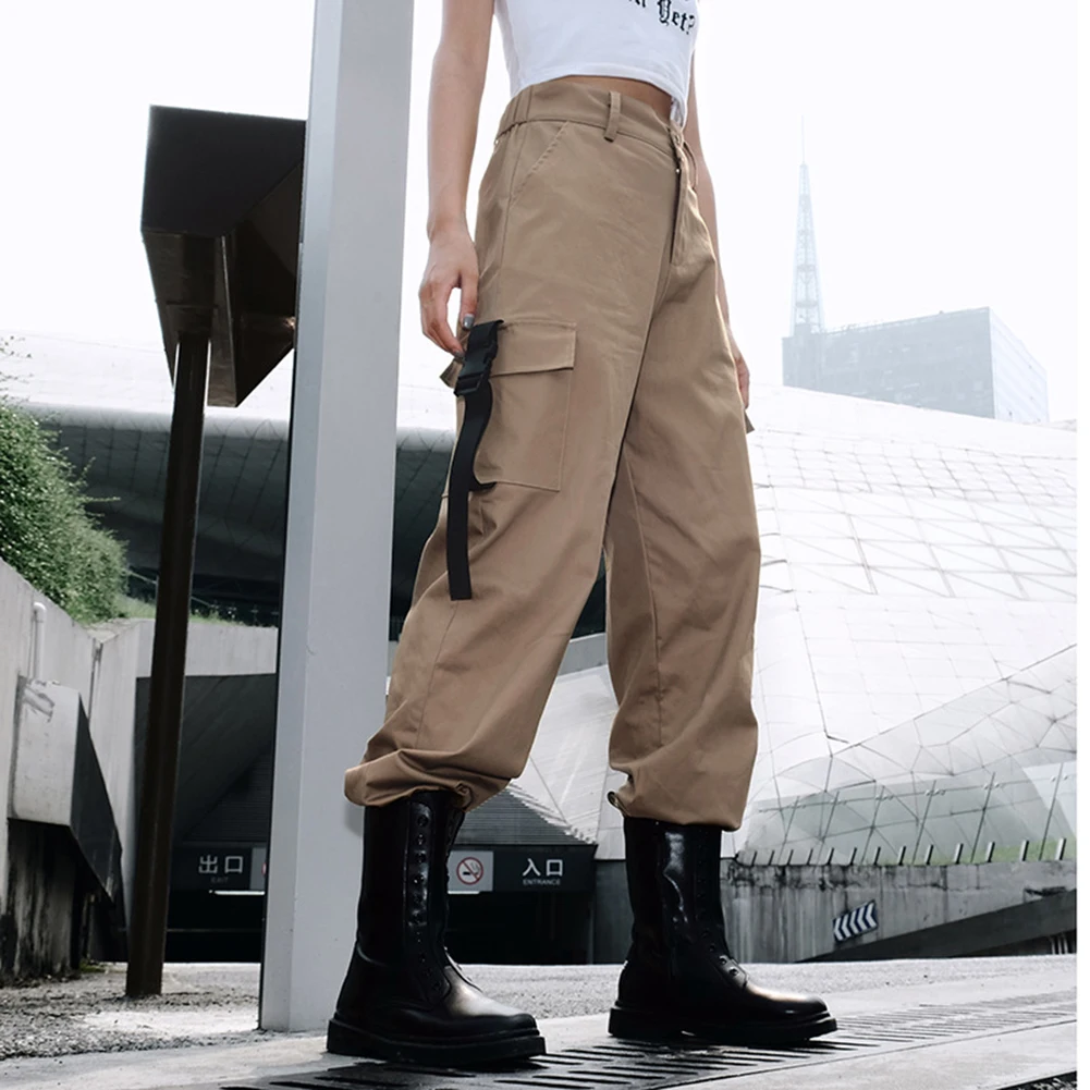 

2019 New Autumn Winter Pants Women Cotton Loose Solid Cotton Zipper Bloomers Women Thin High Waist Haren Pants Streetwear