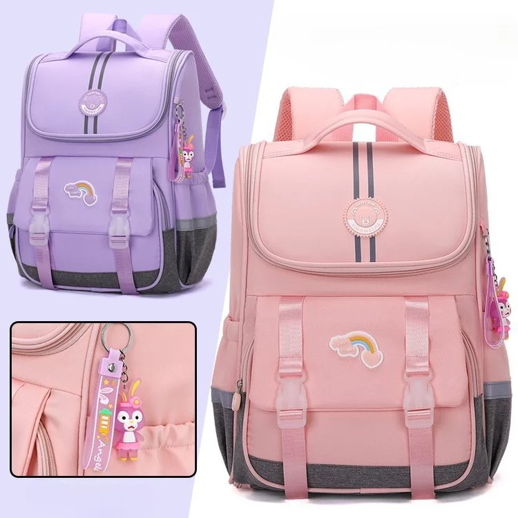 

Классический рюкзак для мальчиков и девочек, вместительный школьный ранец для начальной школы, классический школьный Повседневный дорожный портфель