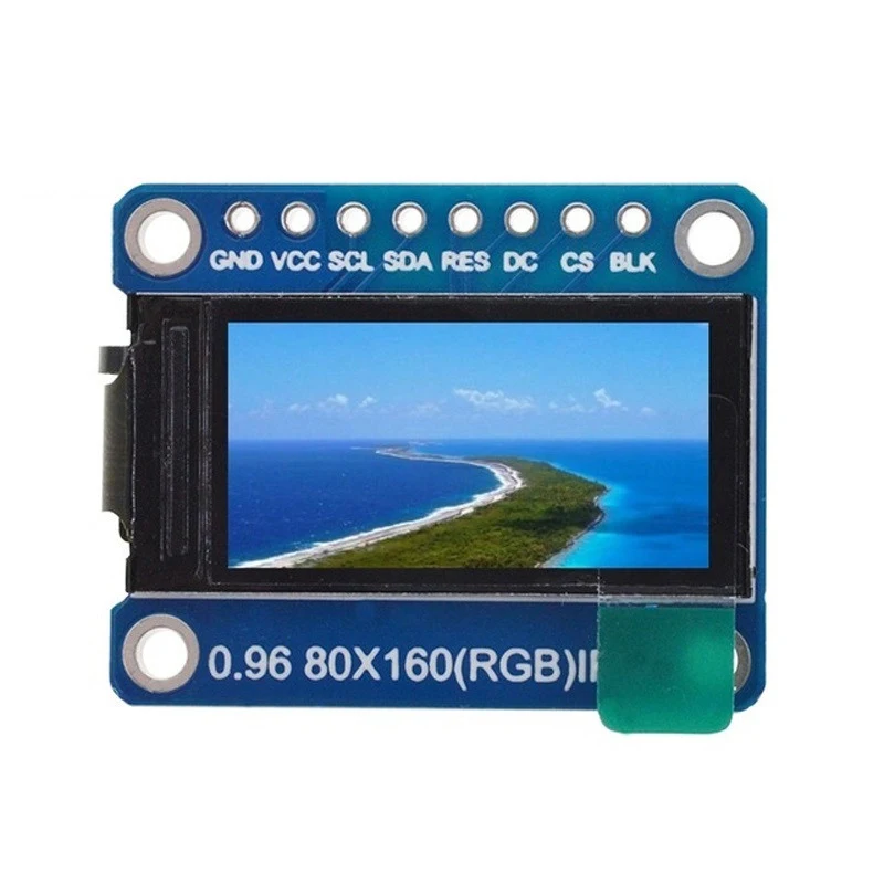 TFT-дисплей 0 96 1 3 44 8 дюймов IPS 7P SPI HD 65K полноцветный ЖК-модуль ST7735 / ST7789 Привод IC 80*160