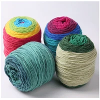 2pcs 190gball colorful cake ball gradient long dyed sweater shawl scarf crochet cake ball crochet yarn knitting