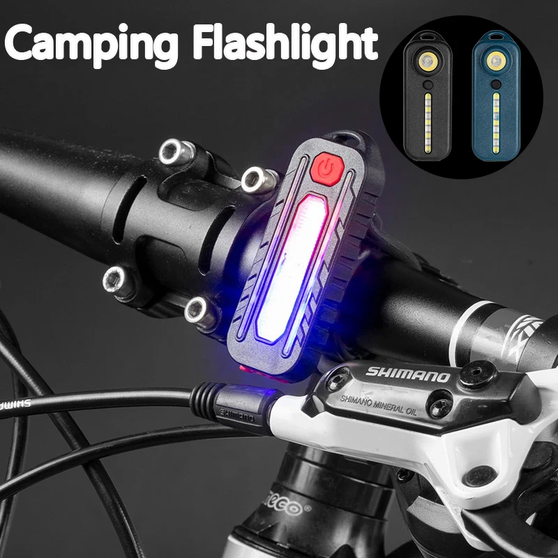 

Светодиодная мини-вспышка с USB-зарядкой, Тактический Полицейский Фонарь на плечо, задний фонарь для езды на велосипеде и шлеме