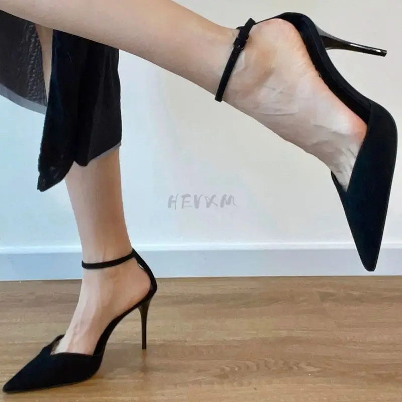 Сексуальная одежда Nieuwe Mode Ontwerp Vrouwen Stijl Gesp Dunne Hoge Hakken  zборочная искусственная замша Jurk сандалии Schoenen Zapatos de Mujer |  Обувь | АлиЭкспресс
