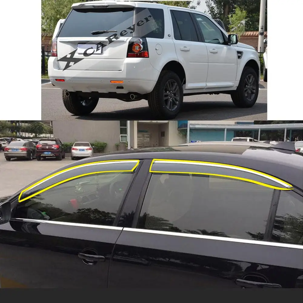 

Автомобильная наклейка, пластиковое оконное стекло, ветрозащитный козырек, защита от дождя и солнца для LAND ROVER Freelander 2 2010-2018