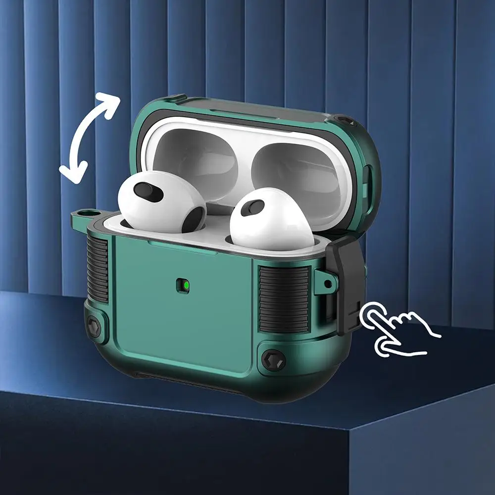 

Армированный переключатель Роскошный чехол для Airpods 3 Чехол Жесткий Чехол для ПК наушников чехол для Apple Airpods Pro 3 2 1 поколение чехол с крючком ...