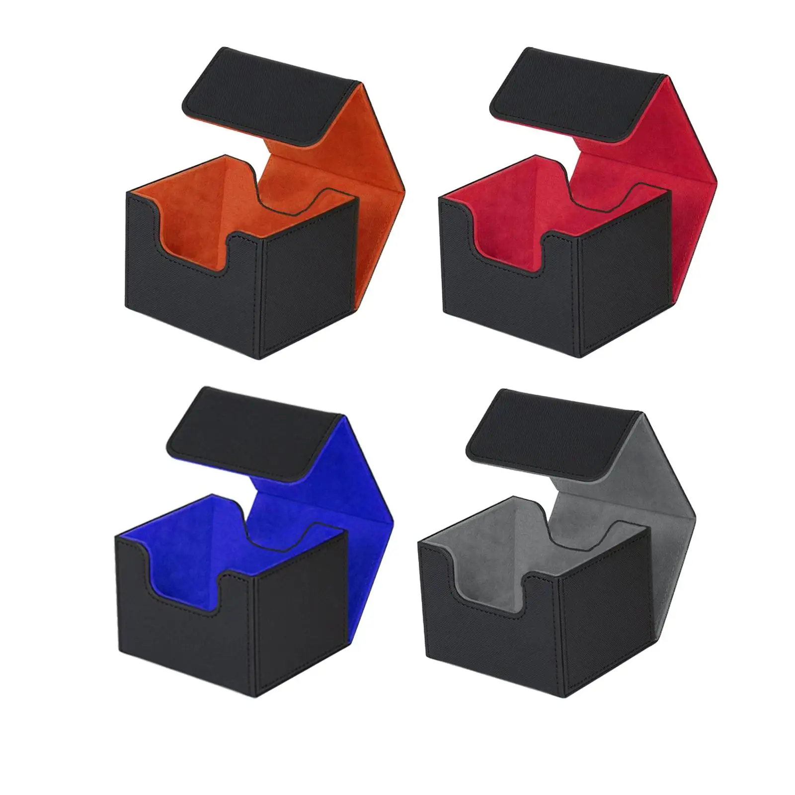 

Card Deck Storage Box for 130+ Cards Sleeved Card Storage Case for TCG MTG